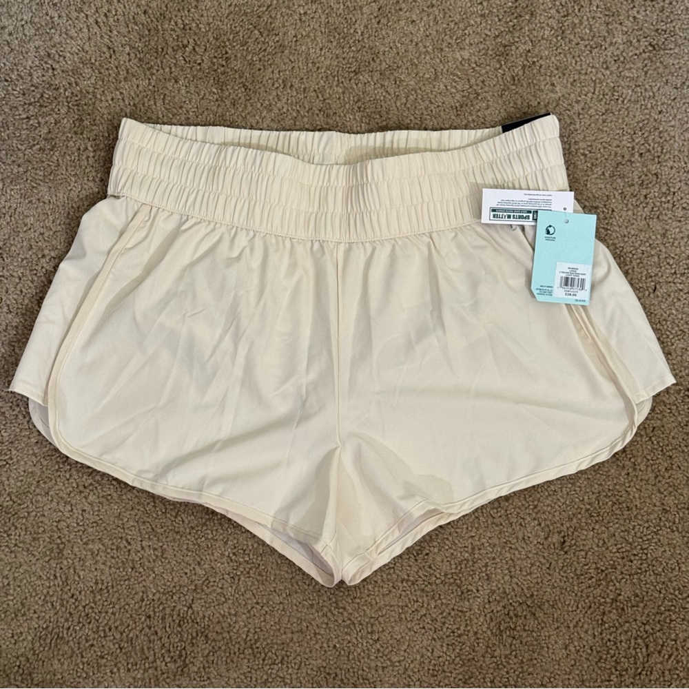 DSG High-Rise Stride Short 3” Inseam Light Sand Women’s Size XL Running Athletic - Picture 11 of 12